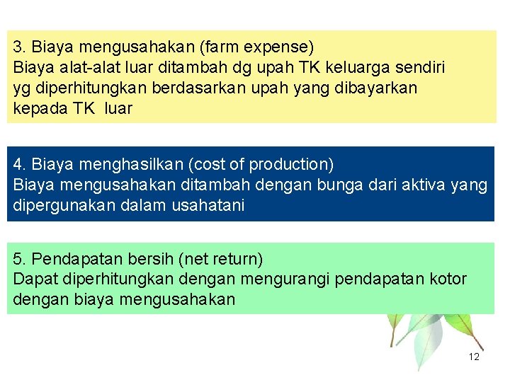 Biaya Dan Pendapatan Usahatani 1 Definisi Usahatani Farm Tentu untuk sebuah pertanyaan yang memerlukan jawaban berupa uraian.