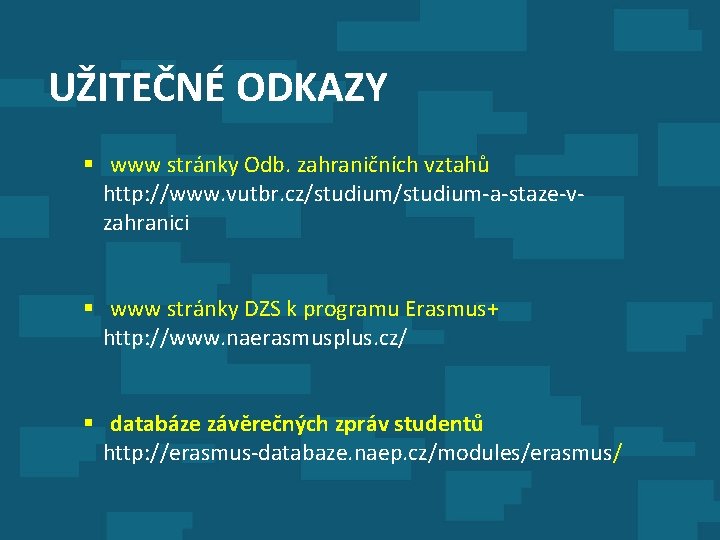 Studium A Ste V Zahrani 20172018 Odbor Zahraninch