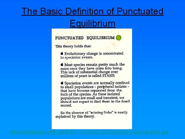 Punctuated Equilibrium Theory Versus Gradualism Theory Overview Of 