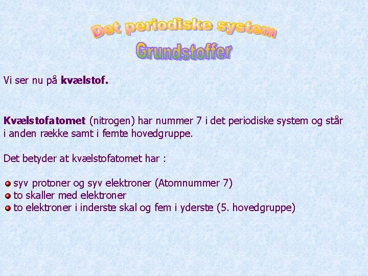 Grundlggende Kemi I F 8 En Powerpointfremvisning Med