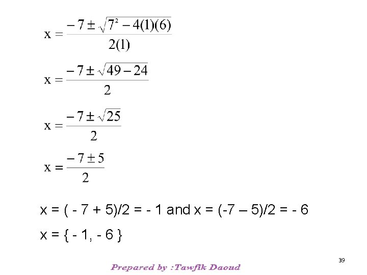 1 A Quadratic Equation Is An Equation Equivalent 