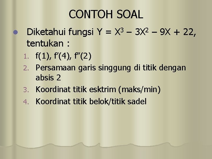 Contoh soal turunan beserta pembahasannya. Hitung Diferensial Aljabar Kalkulus Konsep Matematika Yg Mempelajari