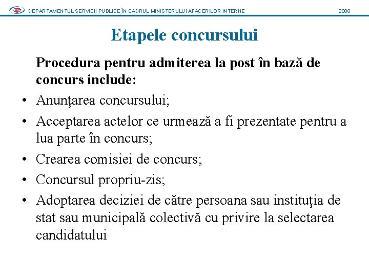 Departamentul Servicii Publice N Cadrul Ministerului Afacerilor Interne