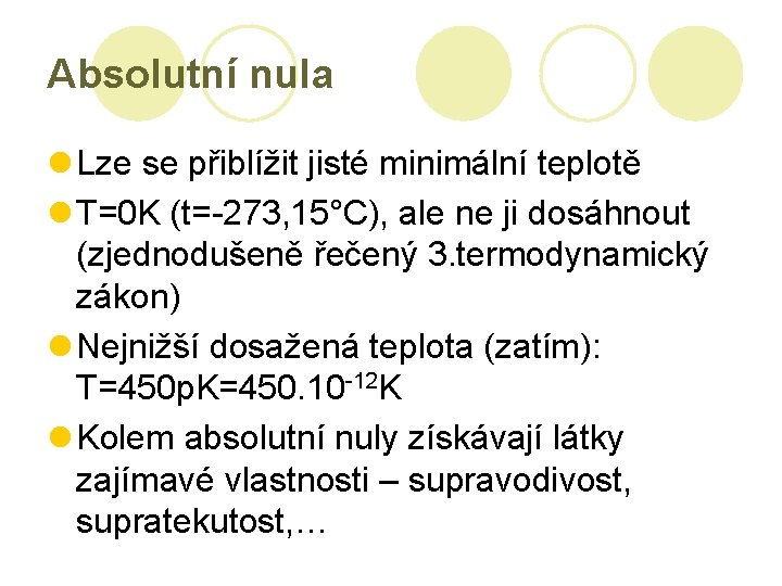Zkladn Poznatky Molekulov Fyziky A Termodynamiky Ing Stanislav
