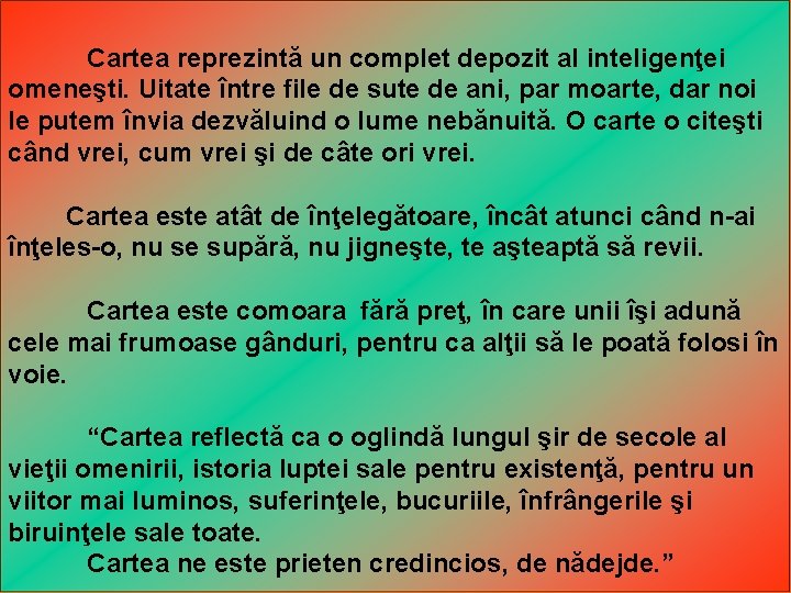 De Ce Mai Citim Nui Poi Spune Unui