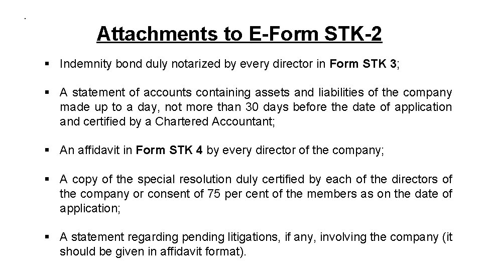 Mca Increases Form Stk 2 Fee From Rs 5 000 To Rs 10 000 Taxcharcha Has been examined and marked as Sent for resubmission with the following remarks-short term loan shown in the latest balance sheet.