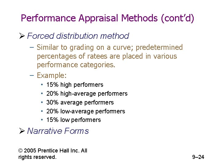 Performance Appraisal Methods Cont D Ppt Download 27As a result most managers focus exclusively on performance and that can be a problem.