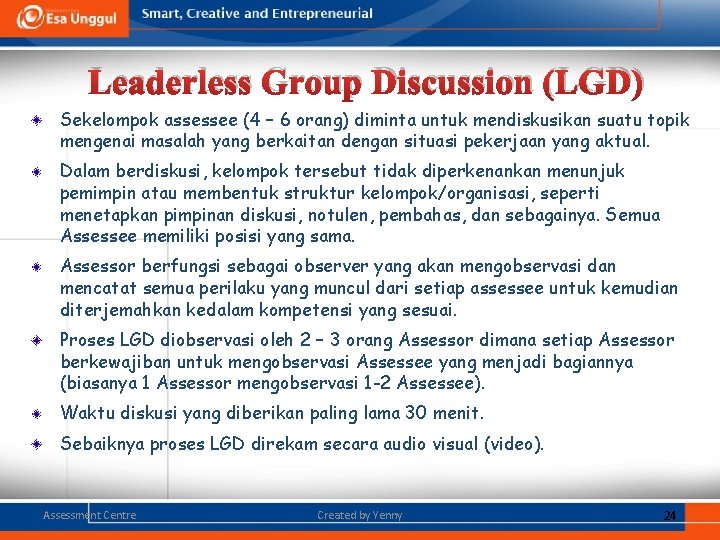 Alat ukur dalam assessment centre pertemuan 9 dra