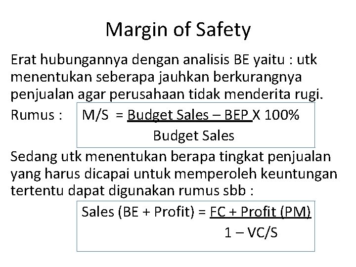 Analisis Bep Break Even Point Ppt Download Sales volume atau volume penjualan adalah total seluruh penjualan yang didapat oleh perusahaan yang dihitung berdasarkan total kapasitas produksi dikalikan dengan harga per unit produk.