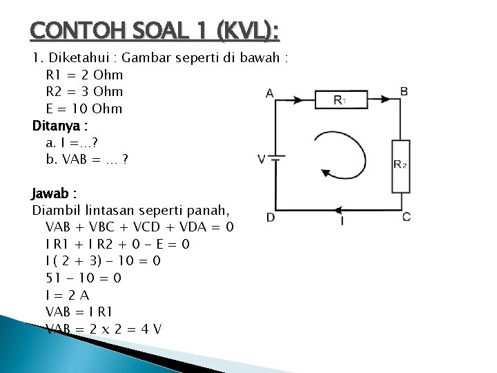 Hukum ohm memudahkan pemahaman seputar tegangan listrik. Rangkaian Resistor Hukum Ohm Dan Hukum Kirchoff Oleh
