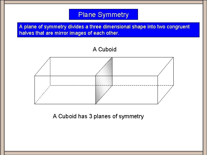 Definition Of Order Of Rotational Symmetry Rotational Symmetry 18Tell whether each three-dimensional object has reflectional symmetry in a plane rotational symmetry about a line or both.