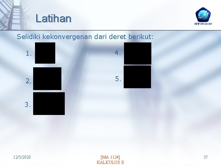Cara menjawab soal psikotes deret angka. Program Perkuliahan Dasar Umum Sekolah Tinggi Teknologi Telkom