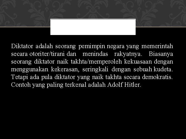Dalam sistem otoriter dengan media yang dijalankan atau dipengaruhi oleh pemerintah, warga yang percaya dengan sumber informasi dari negara . Pendidikan Kewarganegaraan Pertemuan 2 Iqbal Al Khazim S