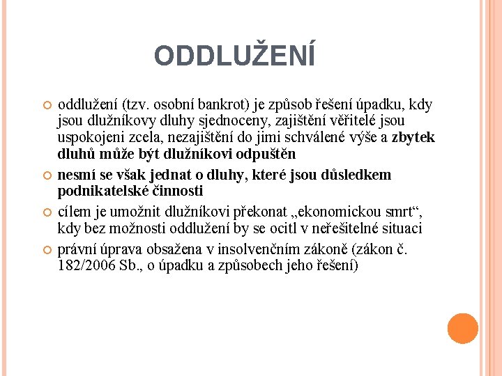 Dluhov Problematika Exekuce X Vkon Rozhodnut Oddluen Rozhod