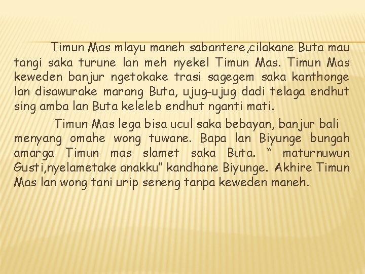 Sistem kami menemukan 25 jawaban utk pertanyaan tts timun mas menggunakan bahasa jawa. Kamis 8 Oktober 2020 Lk Basa Jawa Kelas