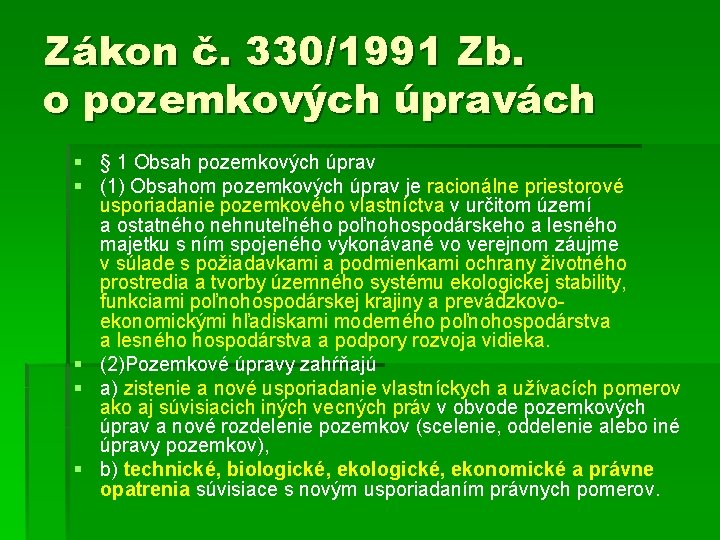 Pozemkov Pravy Z Pohadu Sprvneho Orgnu Ing Marek