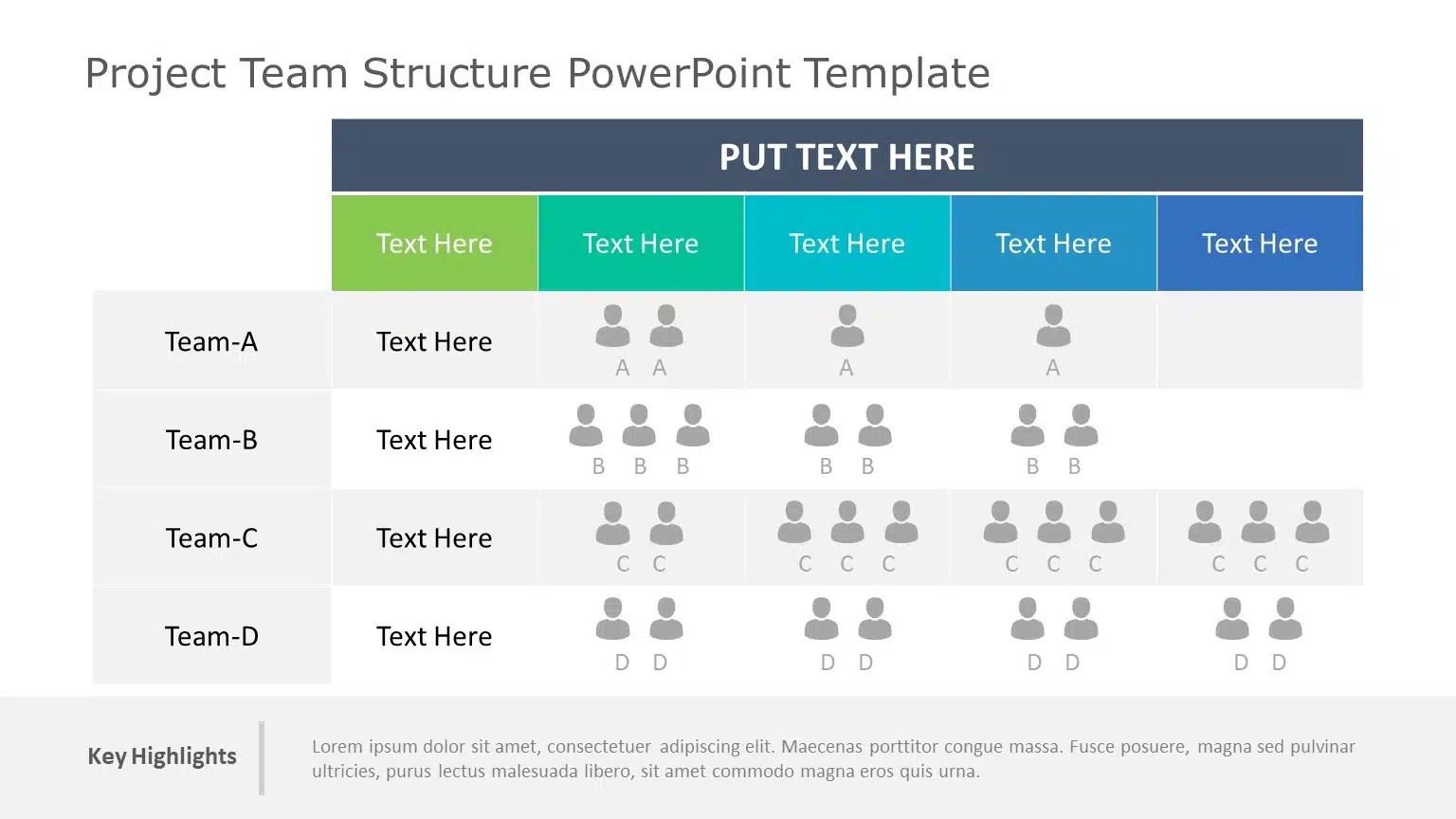 Project Team Structure Powerpoint Template