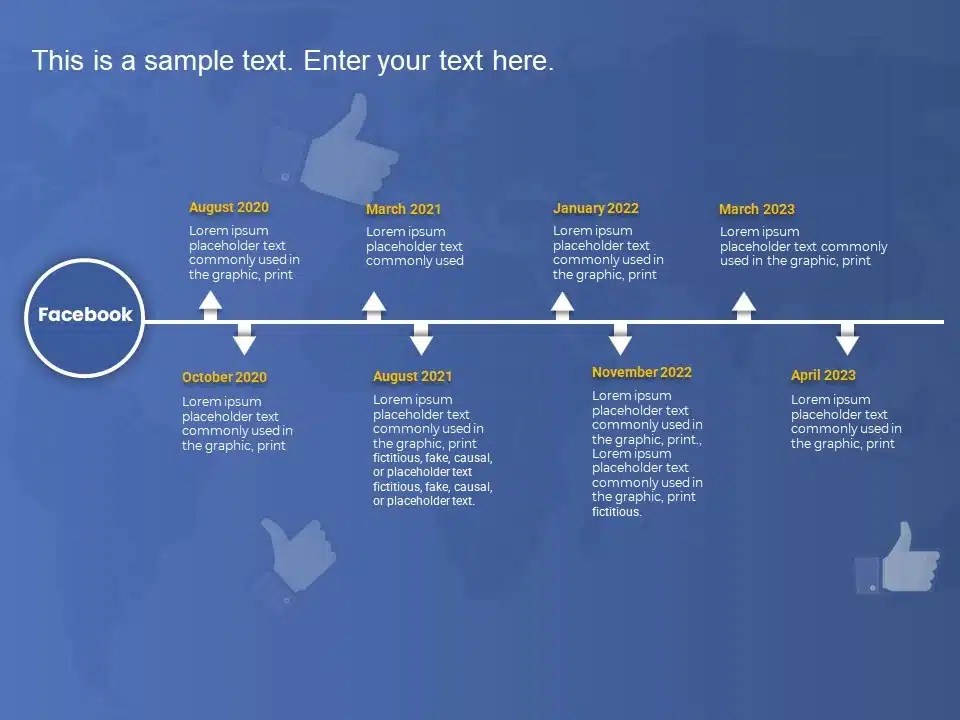 Facebook Timeline Powerpoint Template