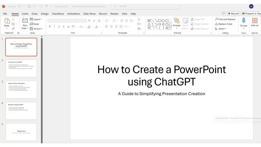 How To Use ChatGPT To Make A PowerPoint Presentation? | SlideUpLift