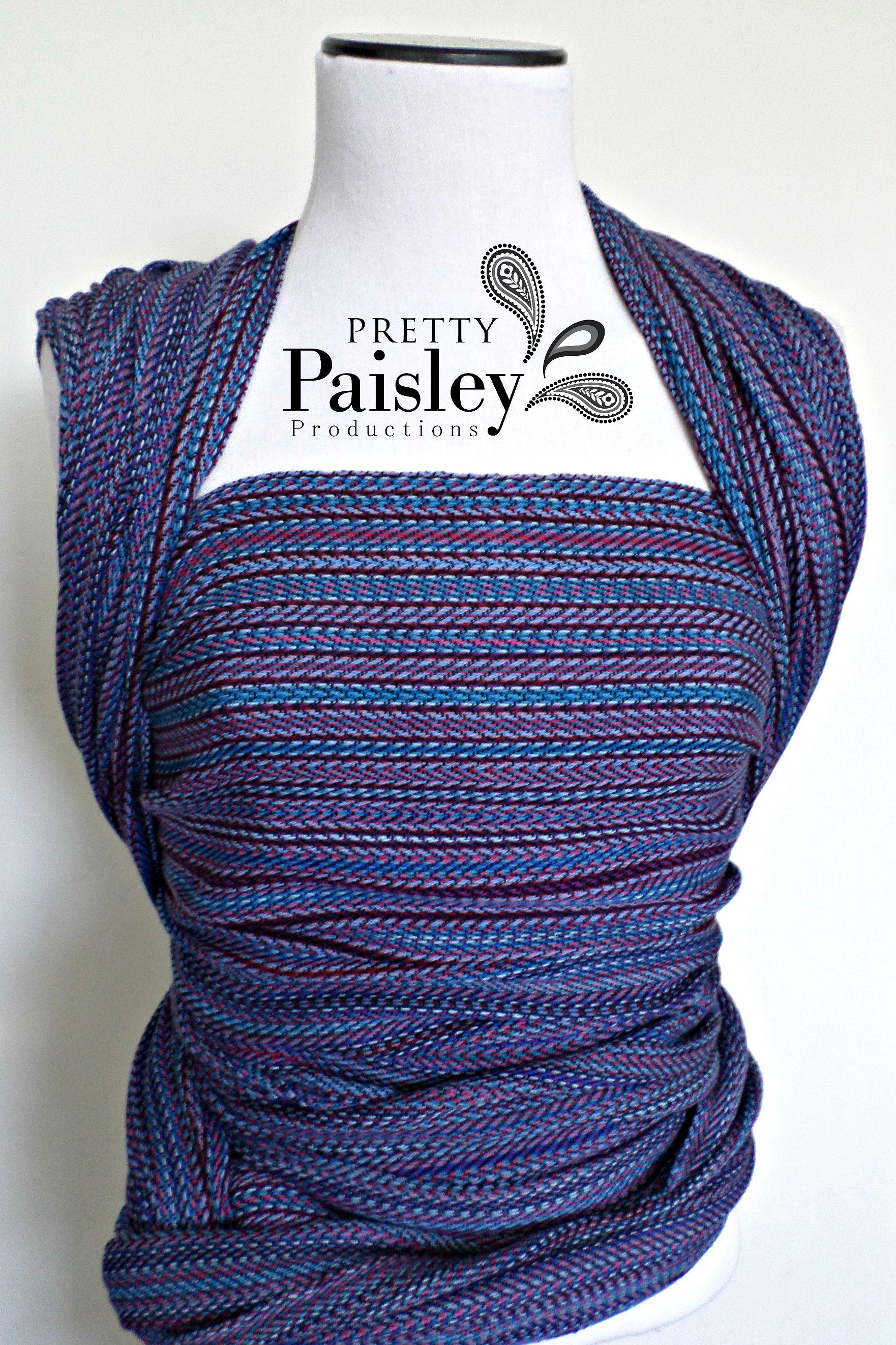 Pretty Paisley Production small stripe Bennett Wrap