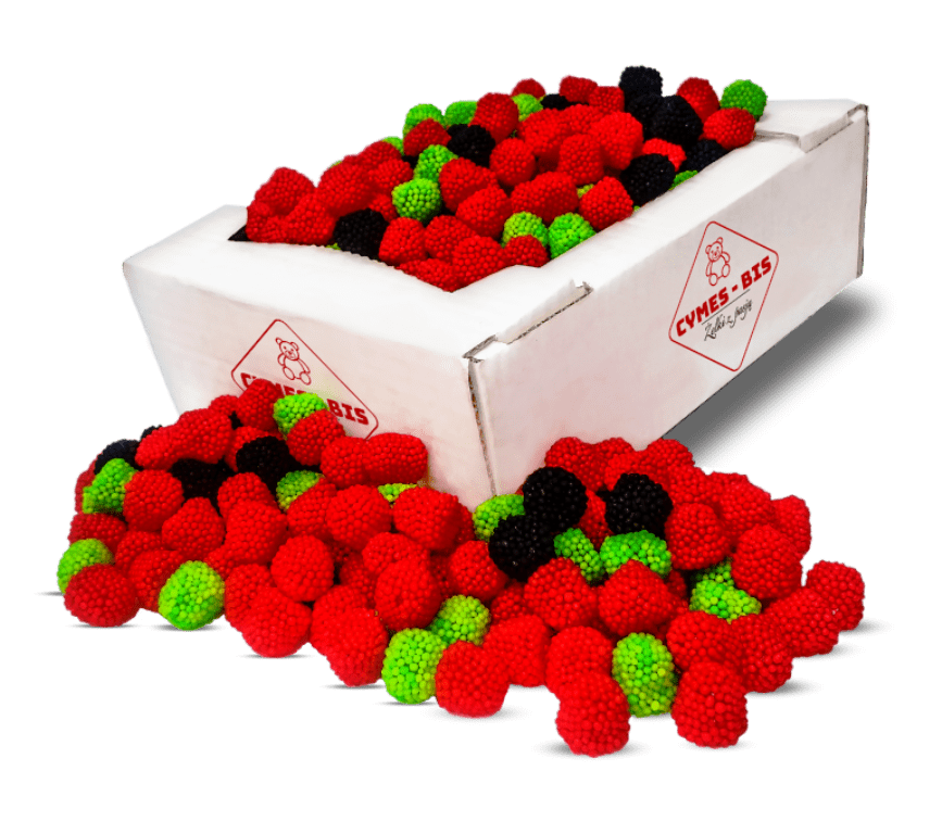 Żelki malinki, jeżynki - 1kg.