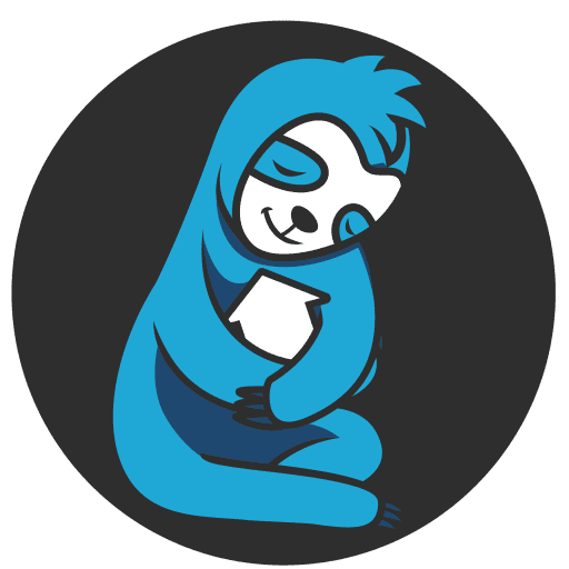 Sloth holding a home