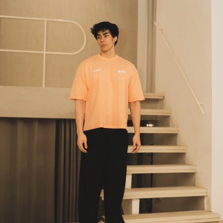 Slowly Worldwide Tee (Bright Peach)