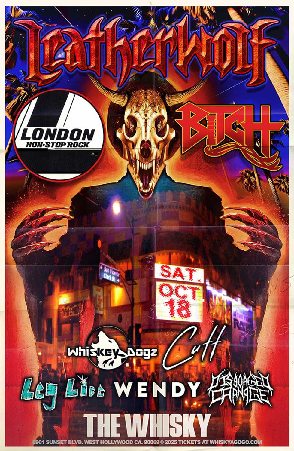 Epic 80s Reunion: Bitch, London, and Leatherwolf Live at Whisky