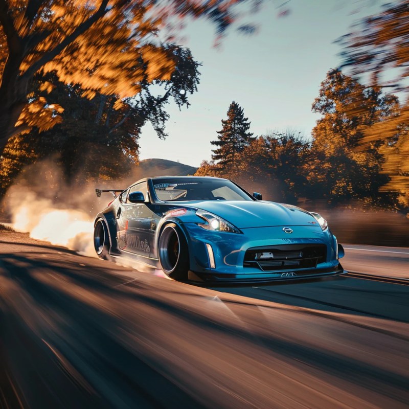 370z R Drifting - Gorgeous Desktop Sunset Patterns | Free Download