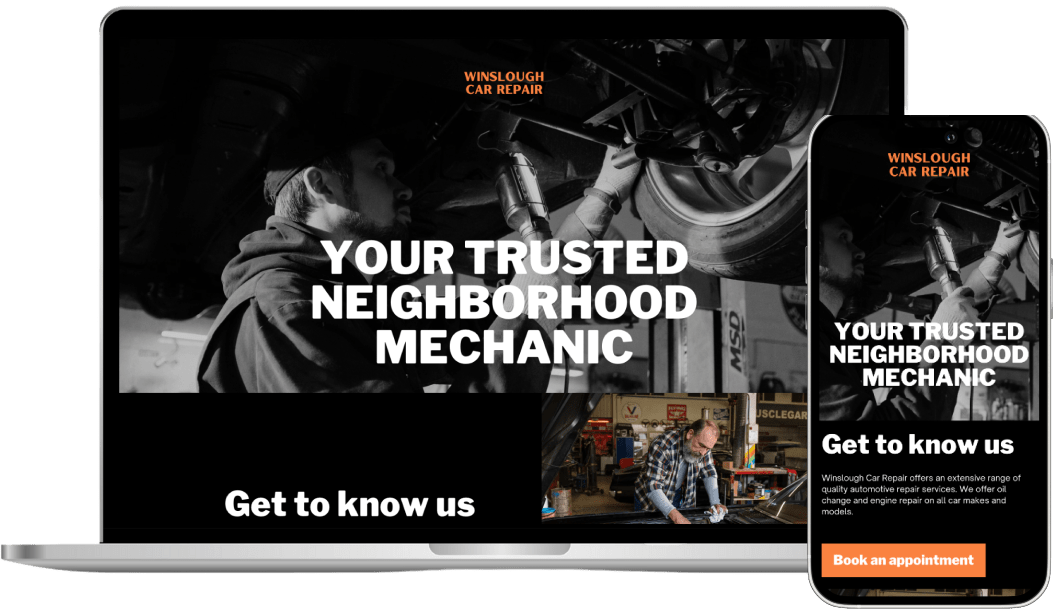 Mechanic Website Example