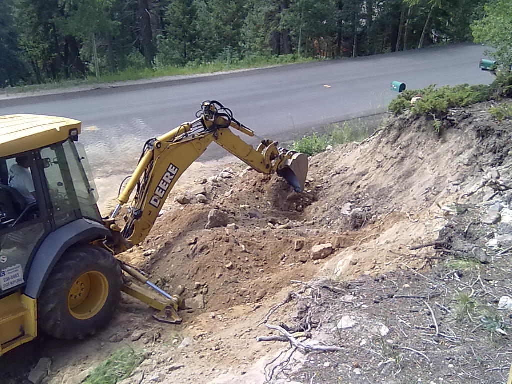 Making room for the culvert extension