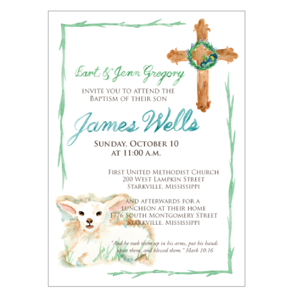 Baptism Announcement