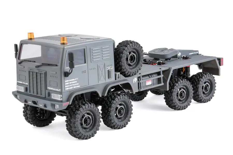 RC off-road vehicle with 8x8 drive for rugged terrain. Perfect for hobbyists seeking durable, high-p.