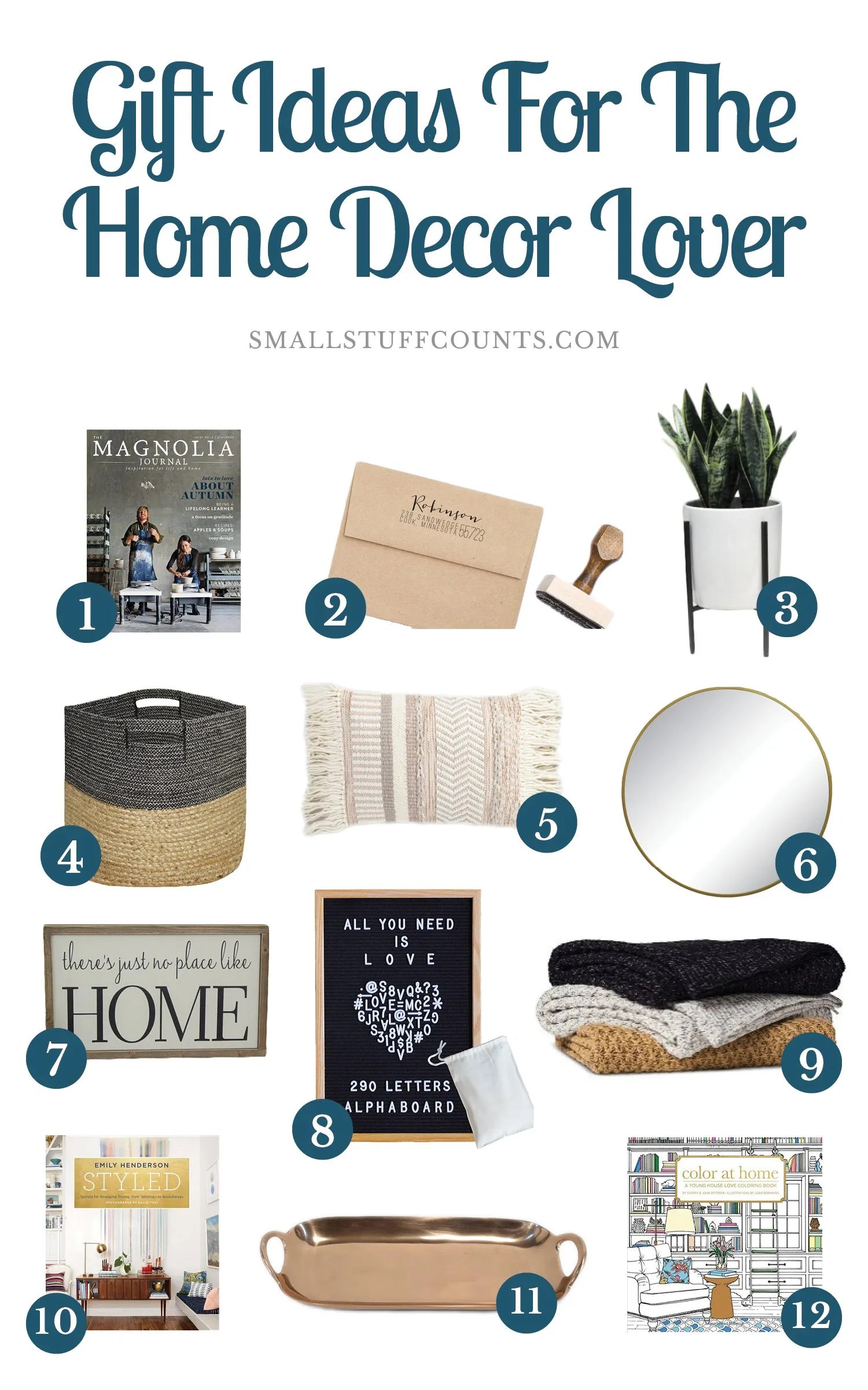 A dozen of the best home decor gift ideas