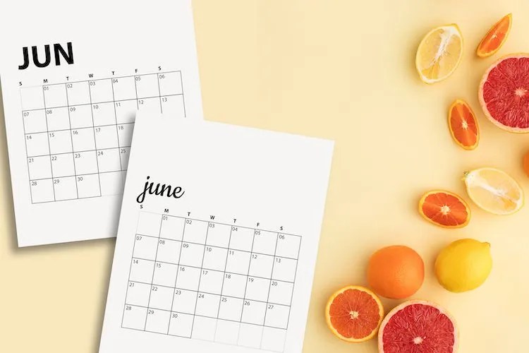 free june 2020 calendar printables sunday and monday start small stuff counts