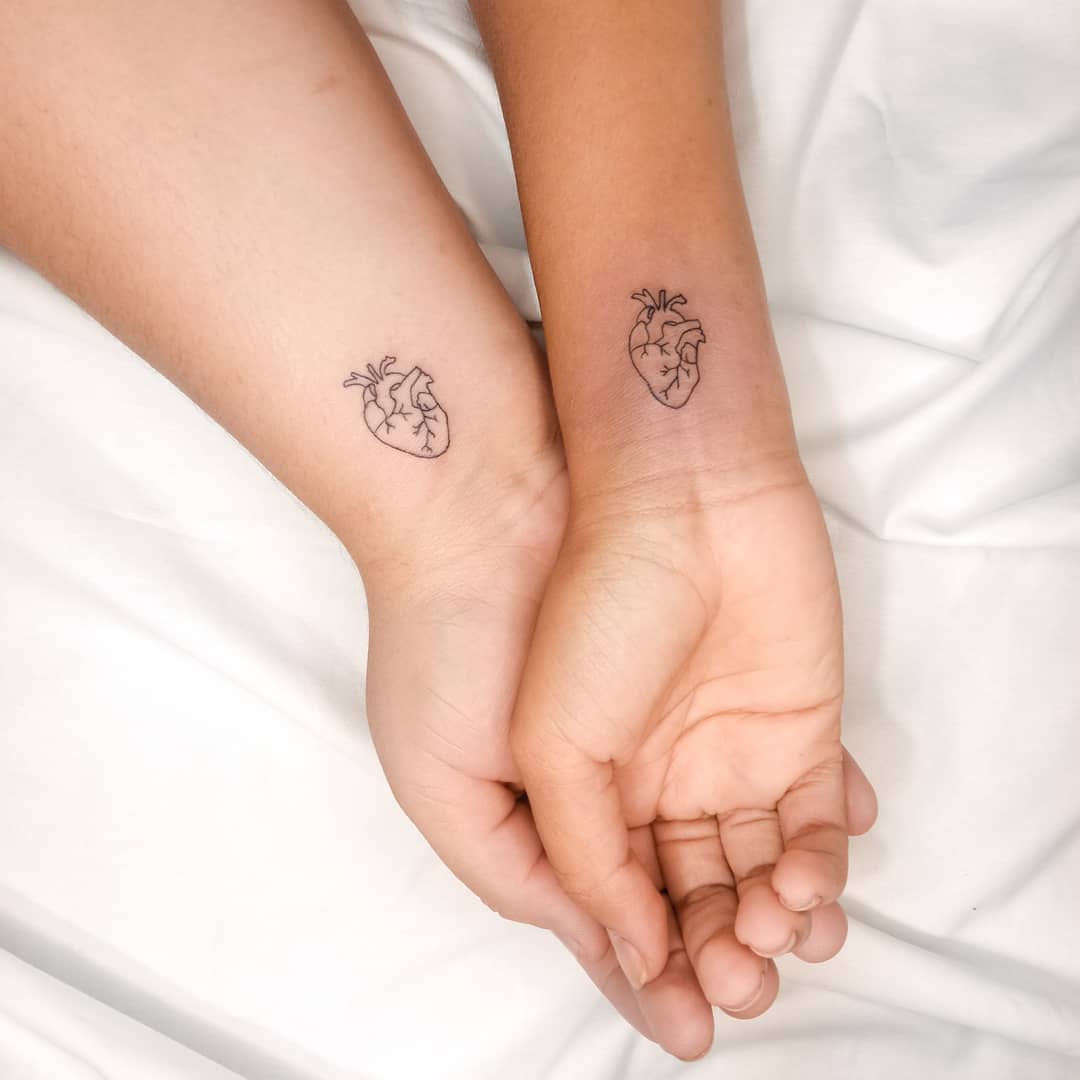 25 Romantic & Small Matching Tattoos For Couples - Small Tattoos & Ideas 1080_x_1080_jpg