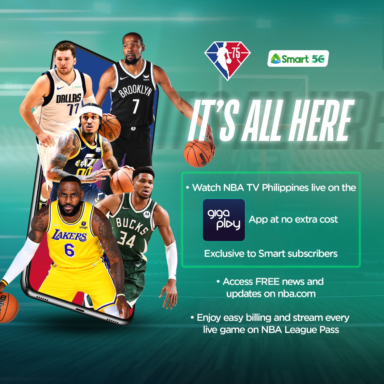 If your tv has developed mechanical faults or is way past its heyday, it might be time to dispose of it. Smart Lets Subscribers Watch The Nba S 75th Anniversary Season For Free On The Gigaplay App