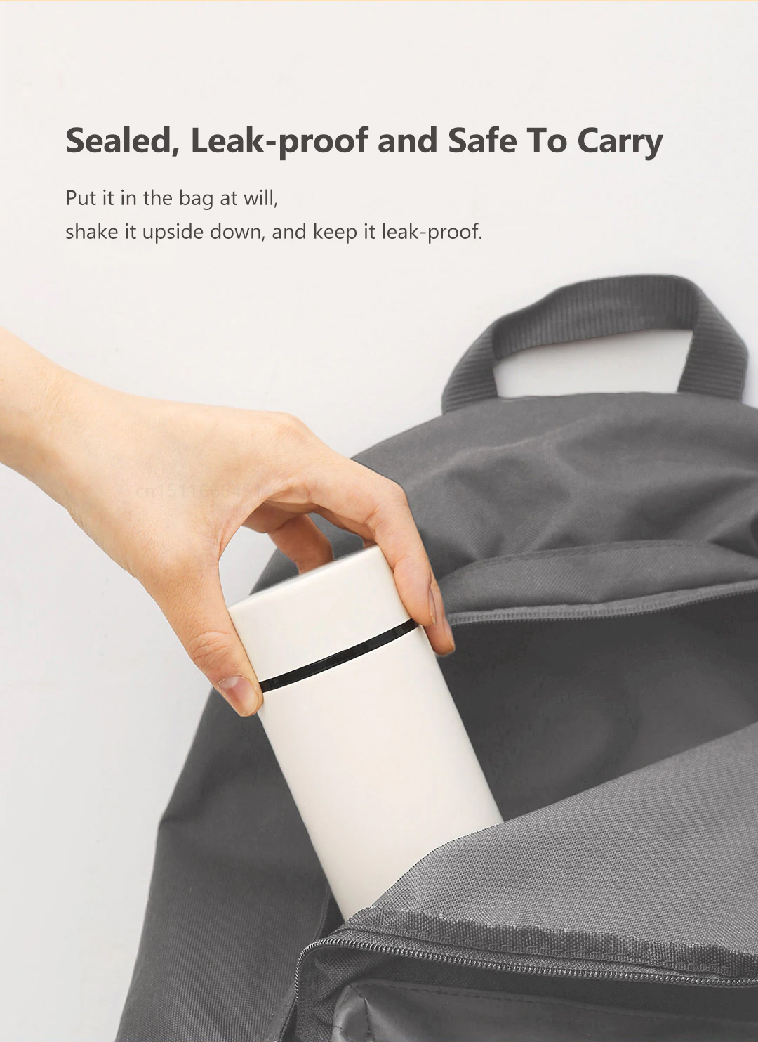 Sealed, Leak-proof and Safe To Carry Put it in the bag at will, shake it upside down, and keep it leak-proof.