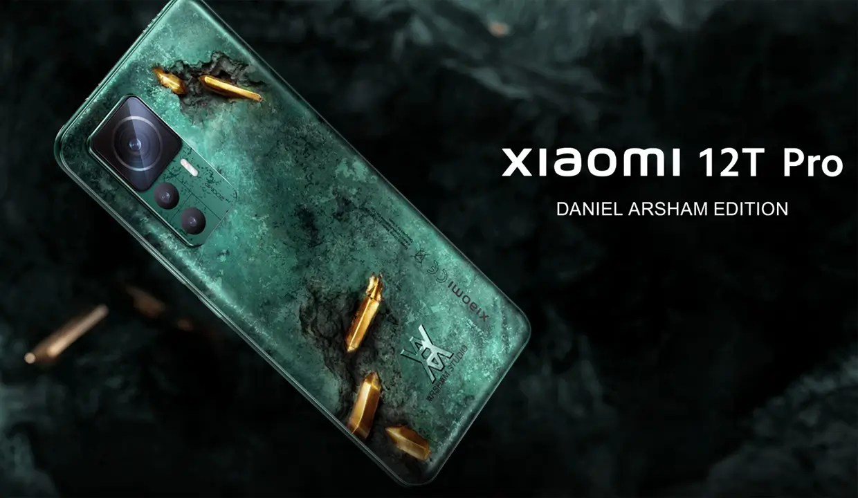 Limited edition Xiaomi 12T Pro Daniel Arsham – artistic design with bronze crystal elements