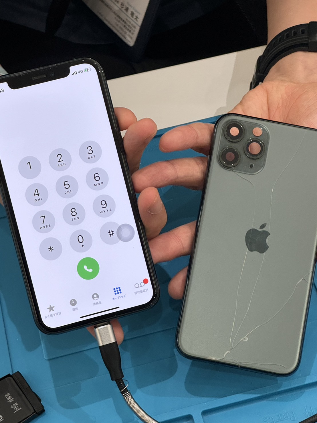 東郷店】iPhone 11 Proの割れた背面の修理【東郷からご来店】 | iPhone