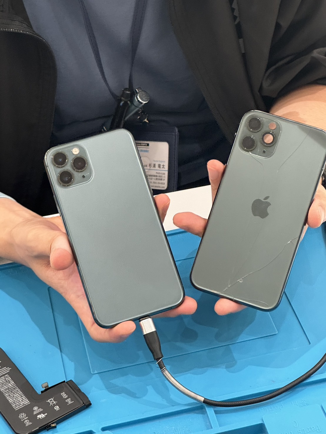 東郷店】iPhone 11 Proの割れた背面の修理【東郷からご来店】 | iPhone