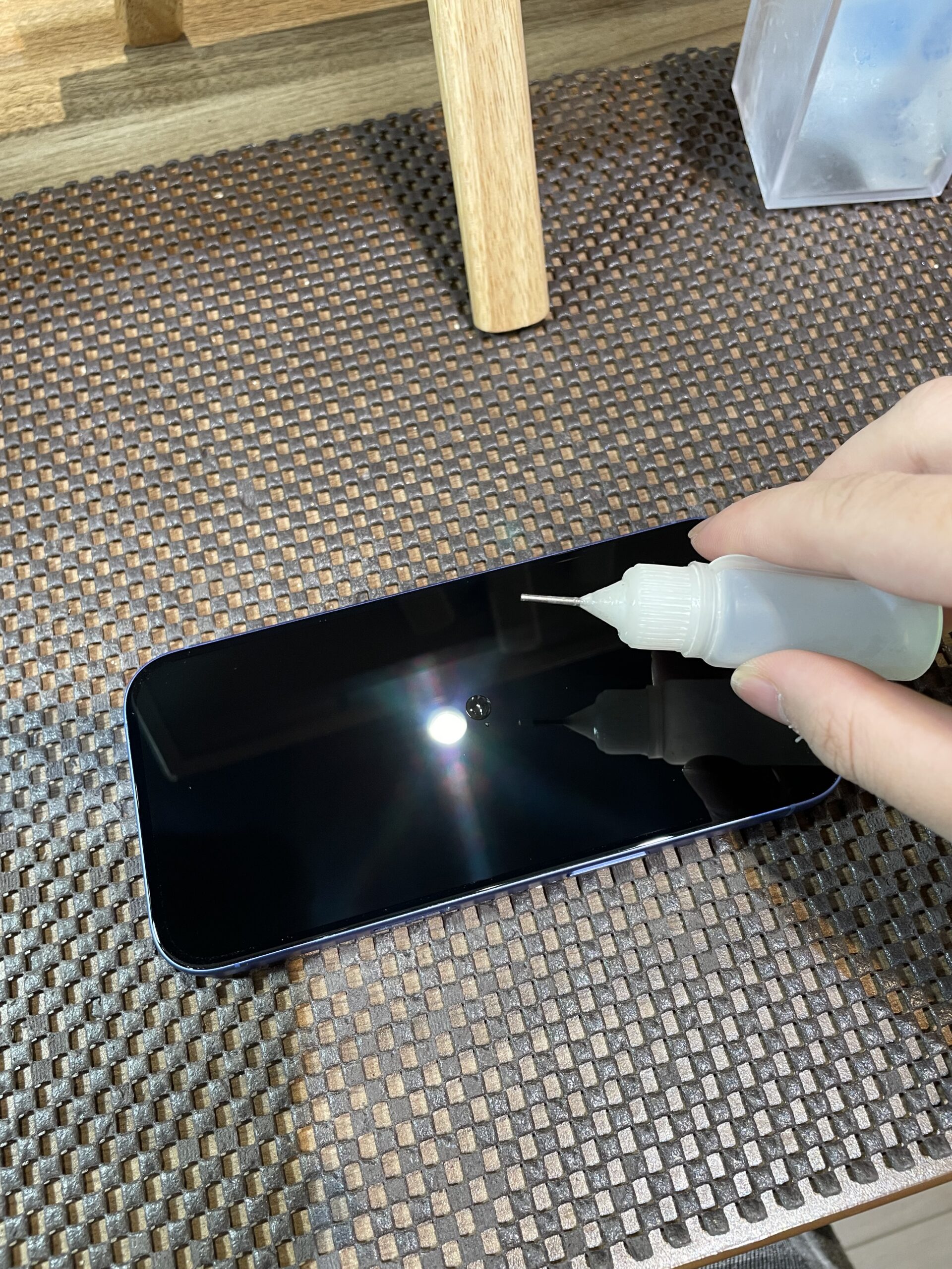 iPhone16のガラスコーティング両面施工【名古屋市からご来店】