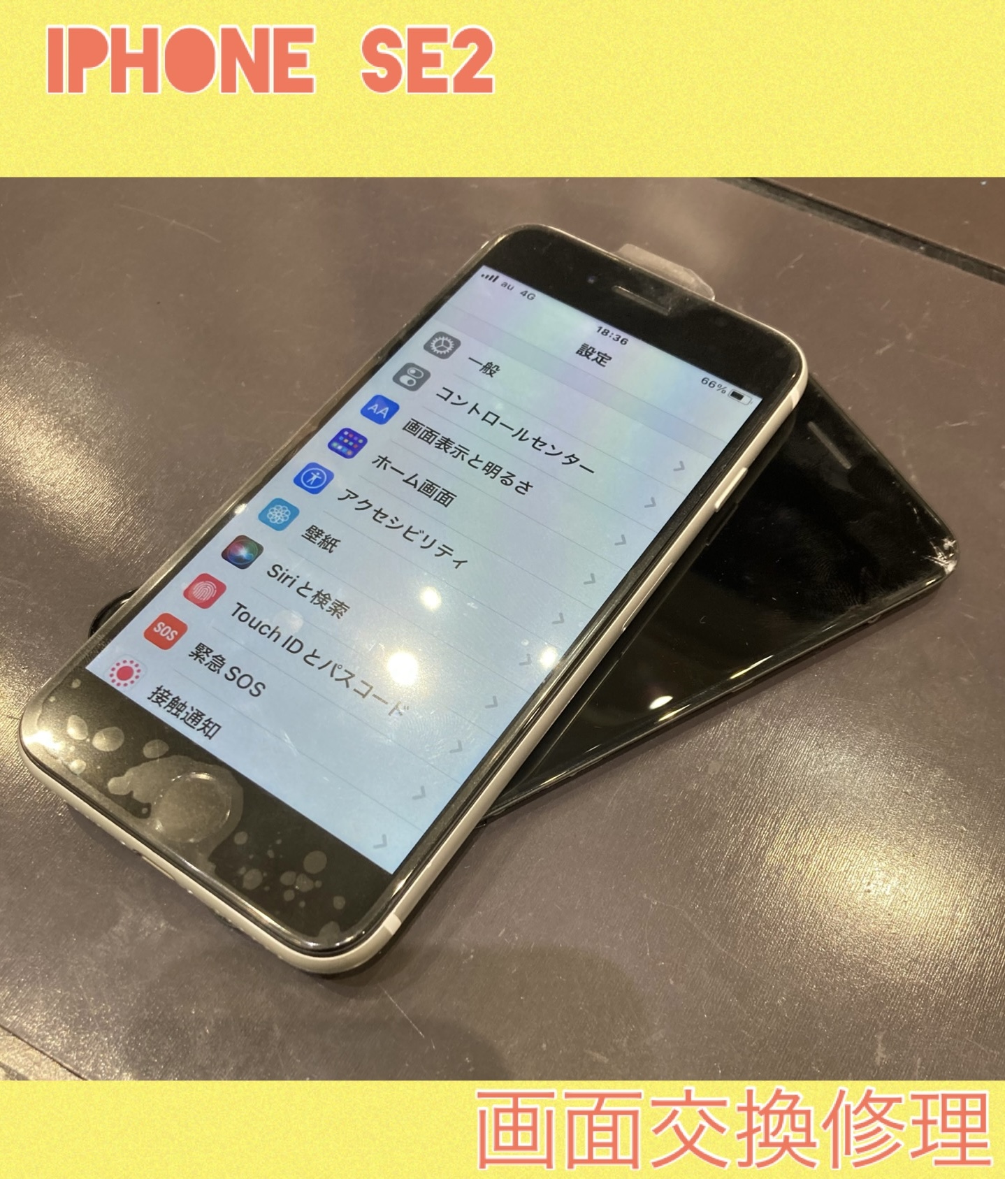 iPhoneSE2 画面修理 に遠賀郡岡垣町よりお越し下さいました！