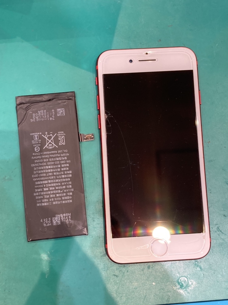 iPhone7バッテリー交換『東区よりご来店』