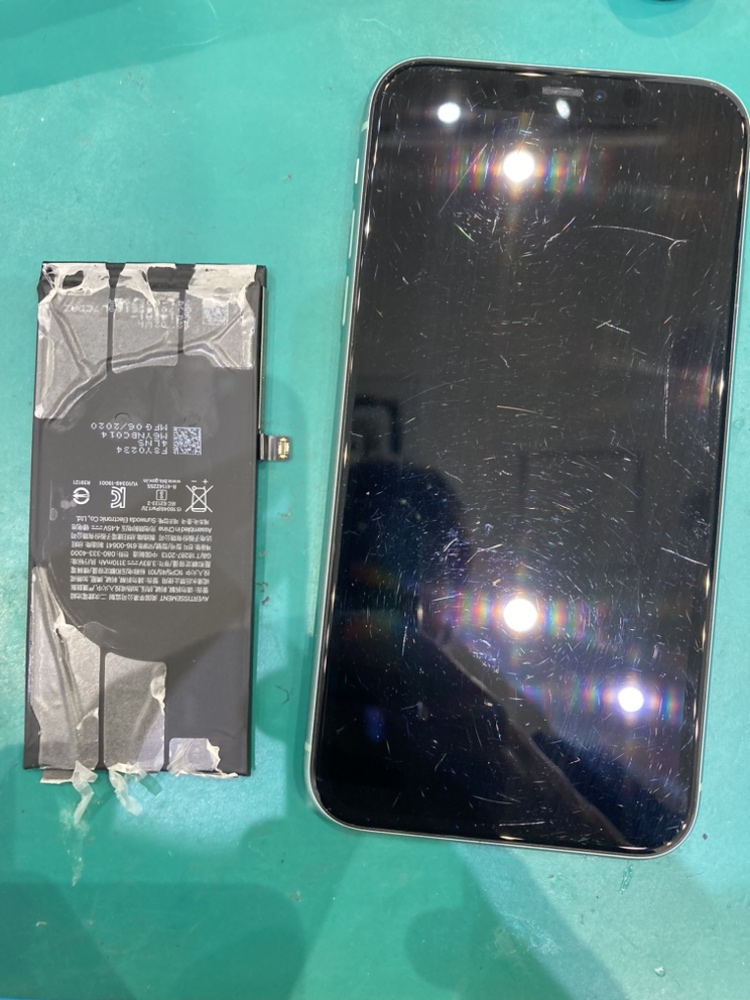 iPhoneXRバッテリー交換『糟屋郡』