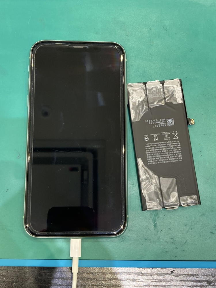 iPhone11バッテリー交換『糟屋郡』