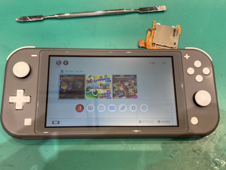 NintendoswitchLiteゲームカードスロット修理【飯塚市】