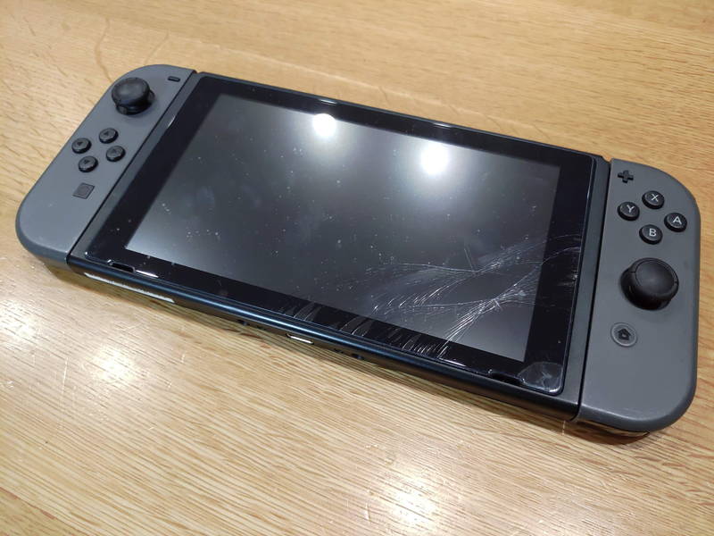 画面傷有り、完動品】ニンテンドースイッチ 初期モデル本体のみ
