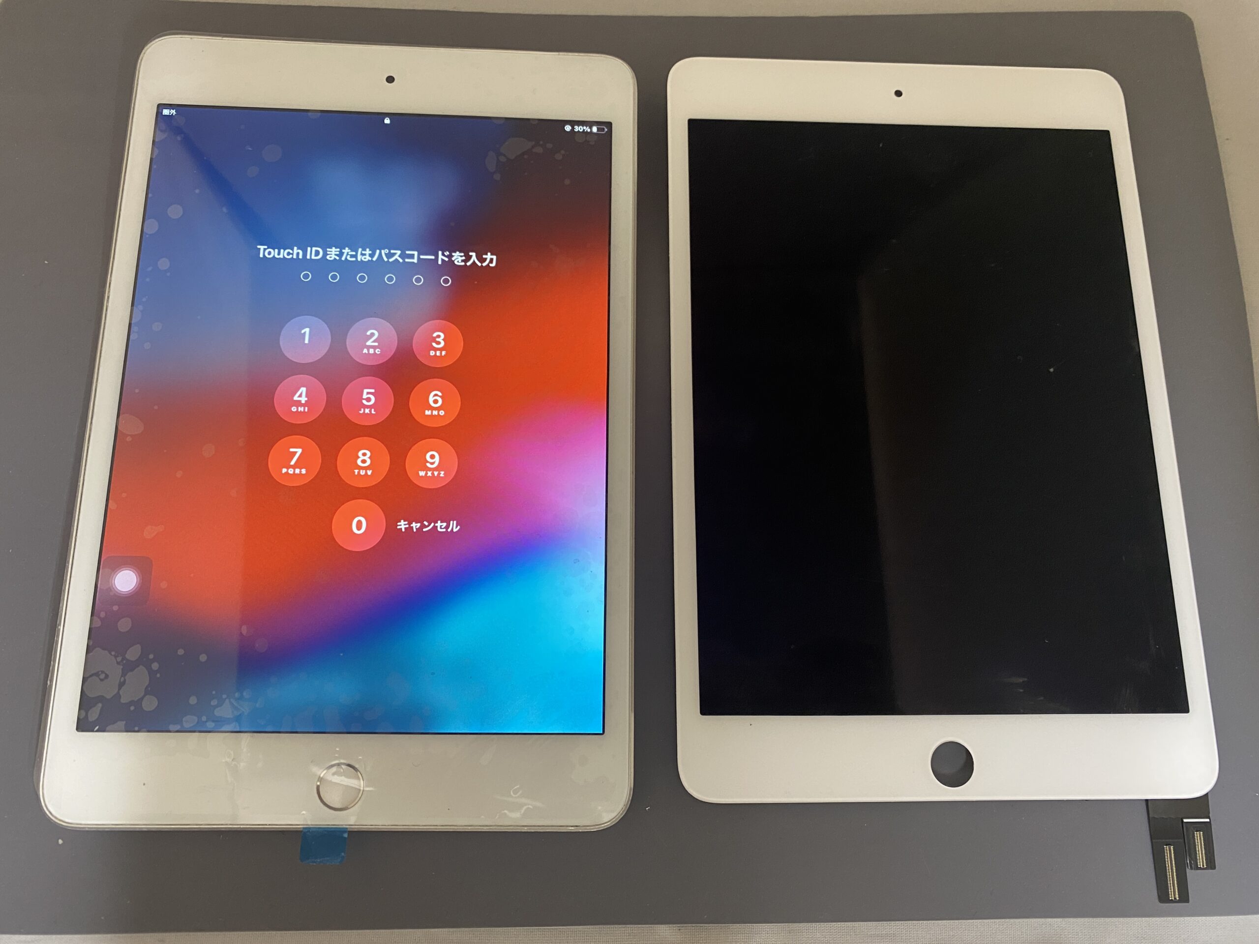 iPad Air 2】画面破損・液晶表示不良…即日データそのまま約120分で
