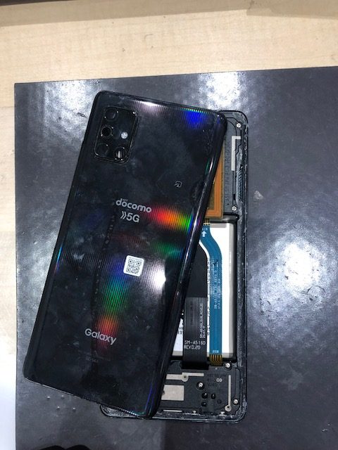 【久御山店】Galaxy A51 バッテリー交換修理 【長岡京市からのご来店】
